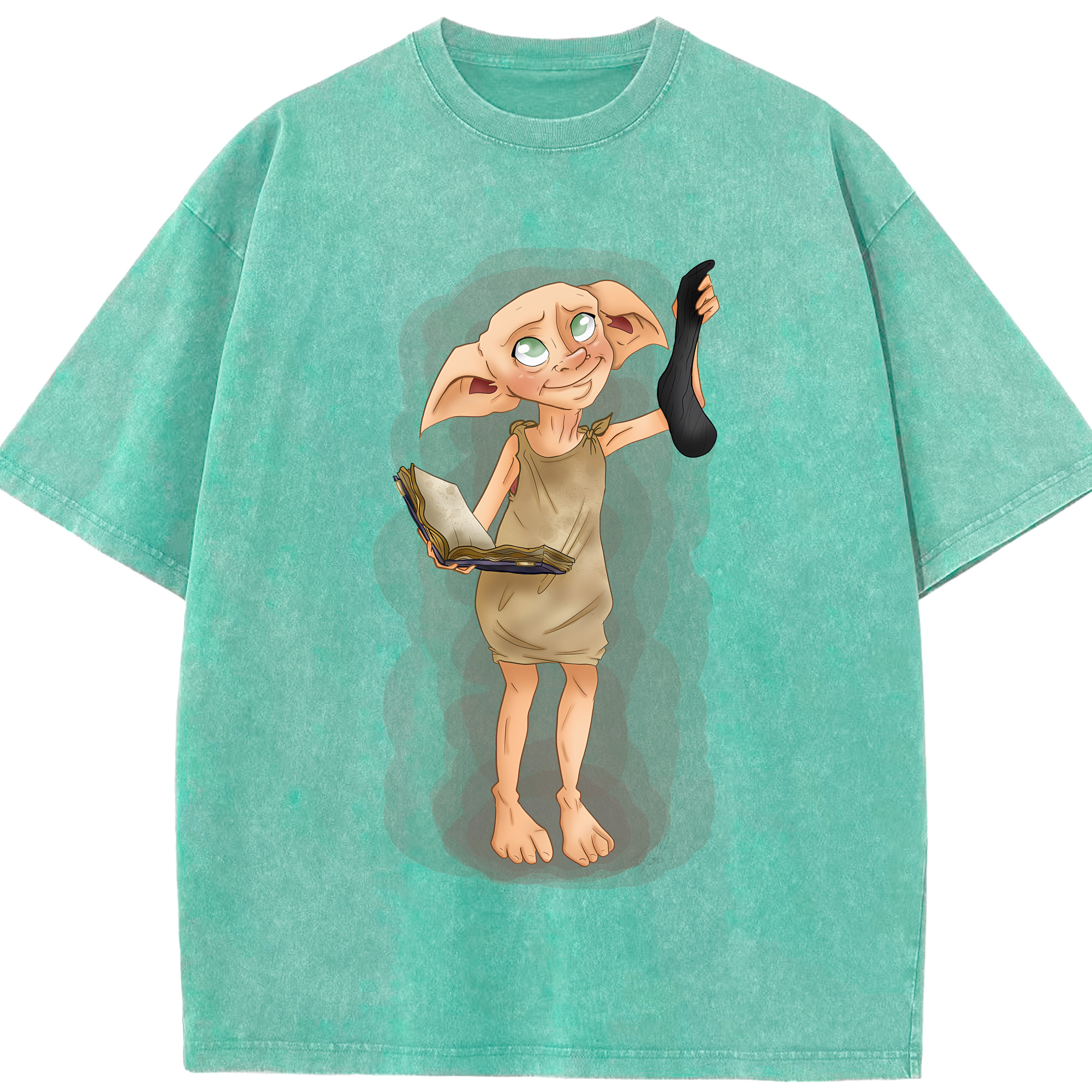 （画像用） Harry Potter ハリー・ポッターシリーズ 綿100% ヴィンテージ風 半袖Tシャツ（フロントプリント）
